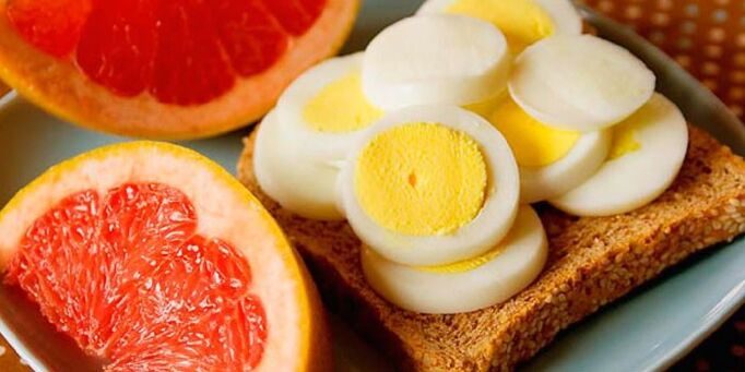 citrus fruits and hard boiled eggs for the Maggi diet