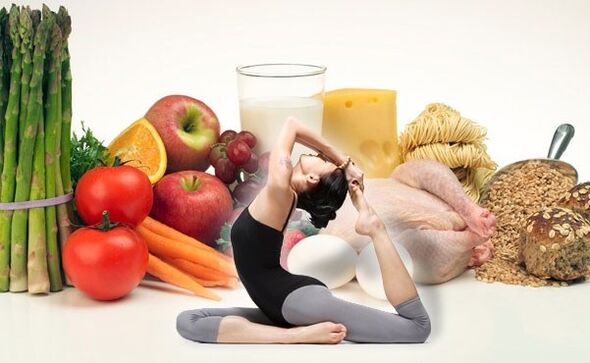 food for yoga and slimming